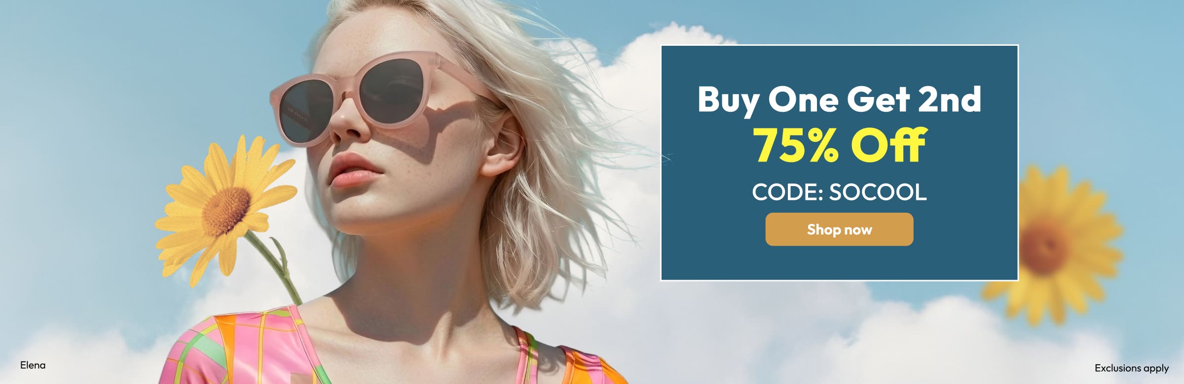 Buy One Get 2nd 75% Off