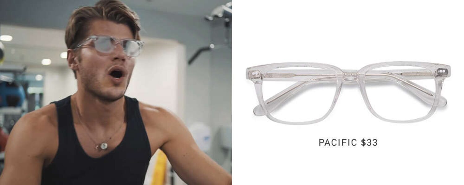 Twan trying on Pacific eyeglasses