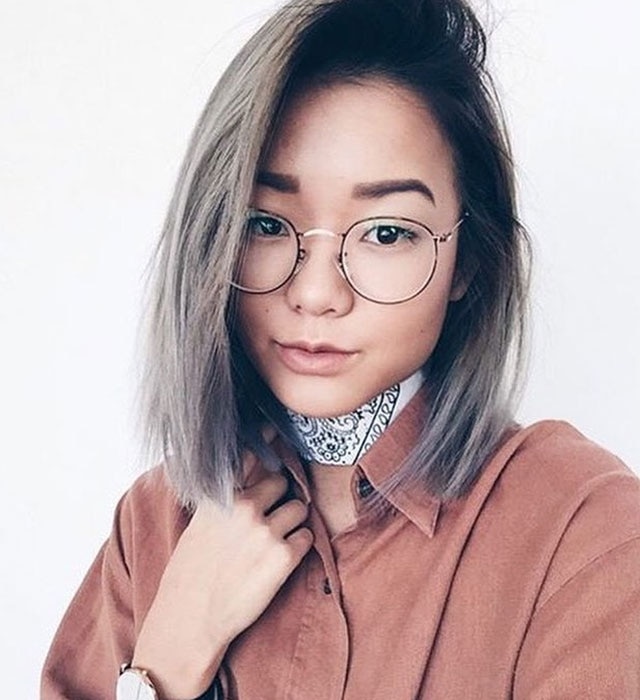 Brown Golden-Round-Eyeglasses for Women