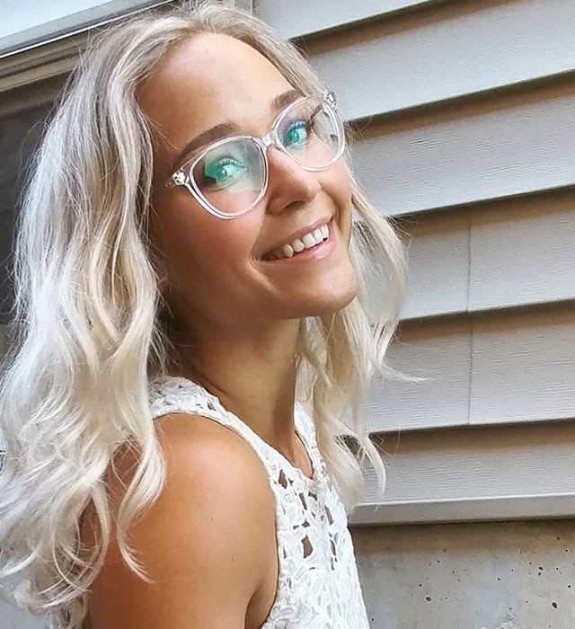 Clear/White-Round-Eyeglasses for Women