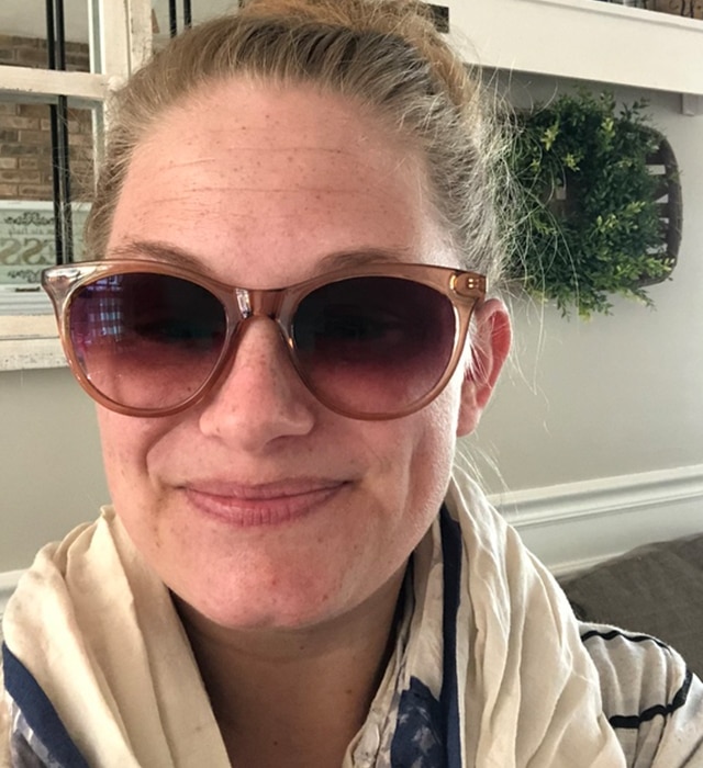 Clear Brown-Horn-Sunglasses for Women