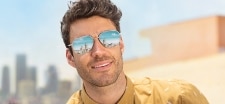 Lunettes de soleil effet miroir