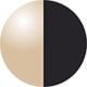 Shiny Pale Gold Black