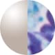 Matt Silver Blue Floral