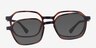 Paseo Clip-On Tortoise PlasticEyeglass Frames from EyeBuyDirect, Front View