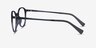 Esplanade Clip-On Clear Gray PlasticEyeglass Frames from EyeBuyDirect, Side View