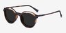 Esplanade Clip-On Matte Tortoise PlastiqueMontures de lunettes de vue d'EyeBuyDirect, Vue d'Angle
