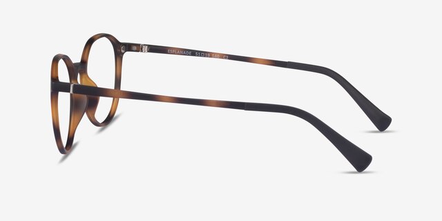 Esplanade Clip-On Matte Tortoise PlastiqueMontures de lunettes de vue d'EyeBuyDirect, Vue de Côté