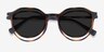Esplanade Clip-On Matte Tortoise PlastiqueMontures de lunettes de vue d'EyeBuyDirect, Vue Rapprochée