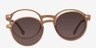 Hill Clip-On Clear Brown PlasticEyeglass Frames from EyeBuyDirect, Front View