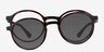 Hill Clip-On Tortoise PlasticEyeglass Frames from EyeBuyDirect, Front View
