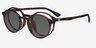 Hill Clip-On Tortoise PlasticEyeglass Frames from EyeBuyDirect, Angle View