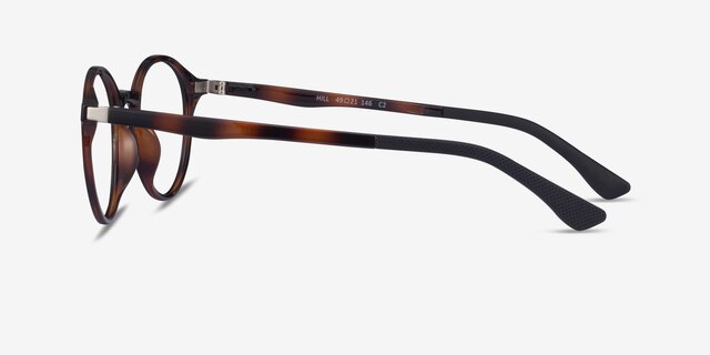 Hill Clip-On Tortoise PlasticEyeglass Frames from EyeBuyDirect, Side View