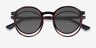 Hill Clip-On Tortoise PlasticEyeglass Frames from EyeBuyDirect, Closed View