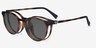 Terminus Clip-On Tortoise PlasticEyeglass Frames from EyeBuyDirect, Angle View