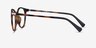 Terminus Clip-On Tortoise PlasticEyeglass Frames from EyeBuyDirect, Side View