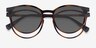 Terminus Clip-On Tortoise PlasticEyeglass Frames from EyeBuyDirect, Closed View