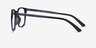 Stroll Clip-On Gray PlasticEyeglass Frames from EyeBuyDirect, Side View