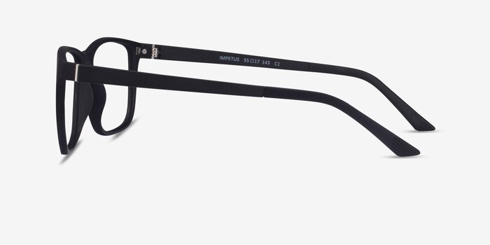 Impetus Clip-On Black Plastic Eyeglass Frames from EyeBuyDirect