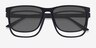 Impetus Clip-On Noir PlastiqueMontures de lunettes de vue d'EyeBuyDirect, Vue Rapprochée