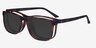Impetus Clip-On Tortoise PlasticEyeglass Frames from EyeBuyDirect, Angle View