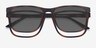 Impetus Clip-On Tortoise PlasticEyeglass Frames from EyeBuyDirect, Closed View