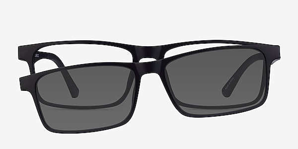 Historic Clip-On Black Plastic Eyeglass Frames