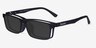 Historic Clip-On Black PlasticEyeglass Frames from EyeBuyDirect, Angle View