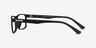 Historic Clip-On Black PlasticEyeglass Frames from EyeBuyDirect, Side View