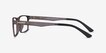 Historic Clip-On Gray PlasticEyeglass Frames from EyeBuyDirect, Side View