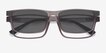 Historic Clip-On Gray PlasticEyeglass Frames from EyeBuyDirect, Closed View