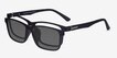 Ascutney Clip-On Black PlasticEyeglass Frames from EyeBuyDirect, Angle View