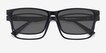 Ascutney Clip-On Black PlasticEyeglass Frames from EyeBuyDirect, Closed View