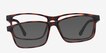 Ascutney Clip-On Tortoise PlasticEyeglass Frames from EyeBuyDirect, Front View