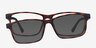 Ascutney Clip-On Tortoise PlasticEyeglass Frames from EyeBuyDirect, Front View