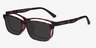 Ascutney Clip-On Tortoise PlasticEyeglass Frames from EyeBuyDirect, Angle View