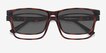 Ascutney Clip-On Tortoise PlasticEyeglass Frames from EyeBuyDirect, Closed View