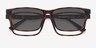 Ascutney Clip-On Tortoise PlasticEyeglass Frames from EyeBuyDirect, Closed View