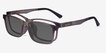 Ascutney Clip-On Gray PlasticEyeglass Frames from EyeBuyDirect, Angle View