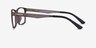 Ascutney Clip-On Gray PlasticEyeglass Frames from EyeBuyDirect, Side View