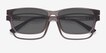 Ascutney Clip-On Gray PlasticEyeglass Frames from EyeBuyDirect, Closed View