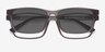 Ascutney Clip-On Gray PlasticEyeglass Frames from EyeBuyDirect, Closed View