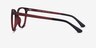Avenida Clip-On Burgundy PlasticEyeglass Frames from EyeBuyDirect, Side View
