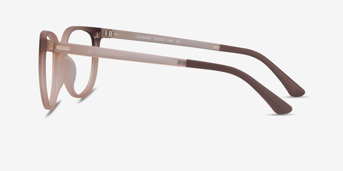 Avenida Clip-On Clear Brown  Plastic Eyeglass Frames from EyeBuyDirect