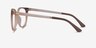 Avenida Clip-On Clear Brown PlasticEyeglass Frames from EyeBuyDirect, Side View