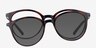 Alternative Clip-On Tortoise MetalEyeglass Frames from EyeBuyDirect, Front View