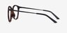 Alternative Clip-On Tortoise MetalEyeglass Frames from EyeBuyDirect, Side View