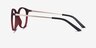 Alternative Clip-On Matte Burgundy MétalMontures de lunettes de vue d'EyeBuyDirect, Vue de Côté
