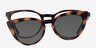 Patio Clip-On Tortoise PlasticEyeglass Frames from EyeBuyDirect, Front View