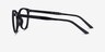 Patio Clip-On Black PlasticEyeglass Frames from EyeBuyDirect, Side View
